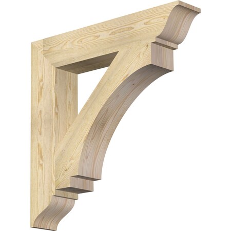 Ekena Millwork Imperial Traditional Rough Sawn Bracket, Douglas Fir, 6"W x 34"D x 34"H BKT06X34X34IMP01RDF